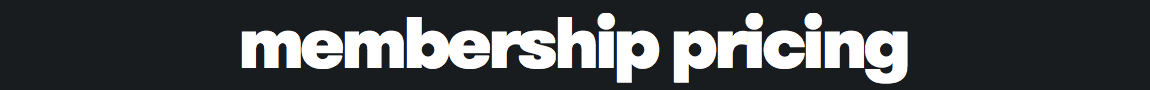 membership pricing