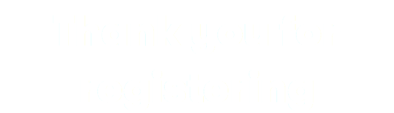 Thank you for registering